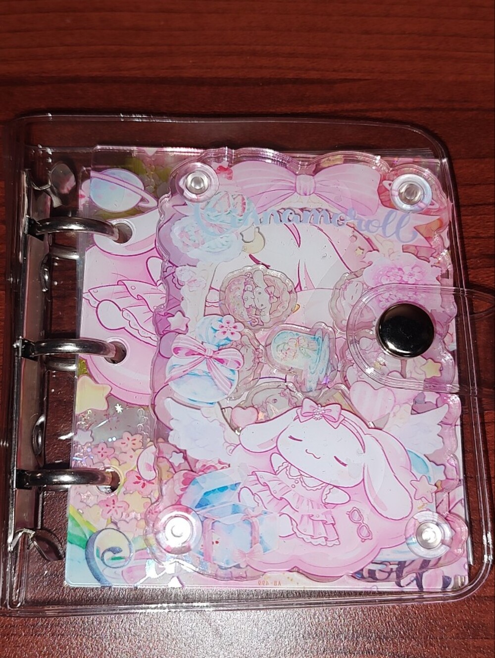 New! A8 Pink Cinnamoroll Acrylic Shaker Photo Book With Photo Sleeves And Cover